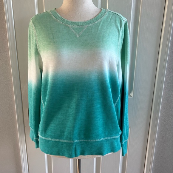 Tommy Bahama | Gradient Teal and White Women's Sweater | XL | Very Good Cond - Picture 3 of 8